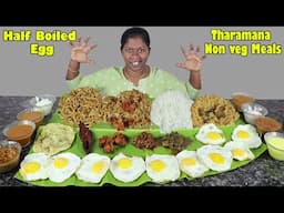 10X Half Boiled VS Non Veg Means Egg Eating Challenge in Tamil Foodies Divya |  First Time