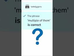Can you say 'multiple of them'? #englishlanguage #grammar #english #words  #americanenglish