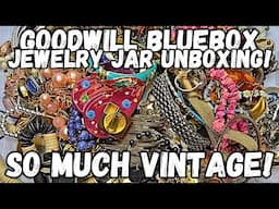 925 SILVER & VINTAGE! ❤️ Goodwill BlueBox 5lb Jewelry Jar Unboxing #jewelryunboxing #jewelryjar