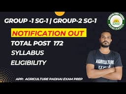 MPESB Group-1 SG-1 | Group-2 SG-1 | Notification out | SHDO | RHEO | Total post 172
