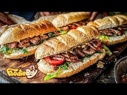 Laos Street Food Compilation | Sandwich, Burger, Roti