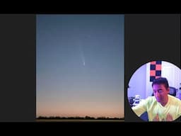 You can take a picture of Comet A3 with your cell phone