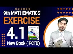 Exercise 4.1 class 9 maths new book 2025 |  PCTB | ex 4.1 class 9 | by atif ahmed | punjab board