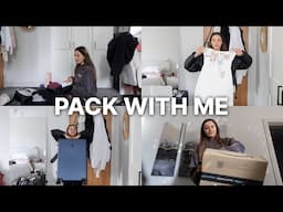 PACK WITH ME | last min holiday prep and try on haul