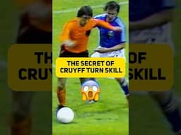 The secret of Cruyff’s most iconic skill-move 💥 #football #skills