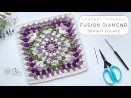 Crochet Fusion Diamond: Quilt-Inspired Colour & Shape