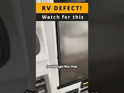 RV Refrigerator Trim Missing