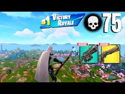 75 Elimination Solo Vs Squads "Zero Build" Gameplay Wins (NEW Fortnite Chapter 6 PC)