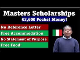 Masters Scholarship: No Reference Letters Needed, Free Accommodation: University of Calabria