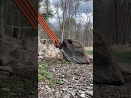 5-1 Pulley vs. 800 Lb. Rock  ✅ | #mechanical #pulley #rock #power