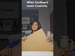 When creativity meets cardboard #creativecat #diy #homedecor