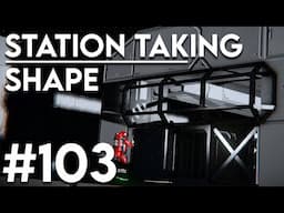 Station taking shape! - Space Engineers solo survival #103