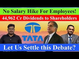 No Salary Hike/Promotions for Employees But 44,962 Crore in Dividends FY25 Tata #tcs #infosys #wipro