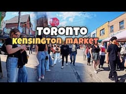 Toronto Walk in Kensington Market Downtown Walking Tour, Canada 4K