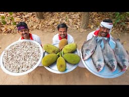 Bengali special Echor Chingri and Katla Kalia recipe cooking for village people | villfood Kitchen