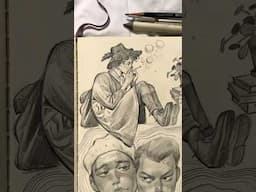 Sketch with me #art #shorts #drawing