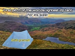 Summit camping in the worlds lightest 2 person tent!