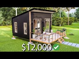 (4x6 Meters) Small Cabin | Tiny House Design | 1 Bedroom | House Design Ideas