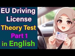 EU Driving Theory Test Practice (Part 1) | Sweden | Germany| - Lanes And Placement in English