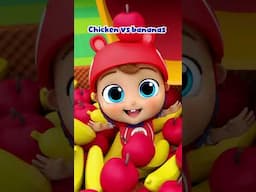 🍌🐔 Chicken vs Banana?! Who Wins? #kids #shorts #fyp