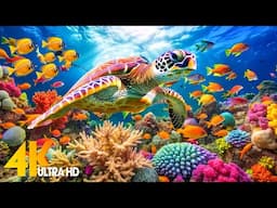 Underwarter World 🐠 Tropical Fish, Coral Reef, Jellyfish | Relaxing Music for Deep Sleep, Meditation