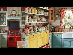 Small Country Kitchen Packed with Vintage Charm | Cozy Tiny Kitchen Decor Ideas🌷🌿