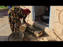 🛠️ Nomadic Life DIY 👣 | Azam Builds Front Door Steps with Love & Skill 🏡