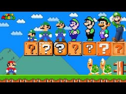 Super Mario Bros., but All Luigi Character Forms in The Mario Game Are Custom...