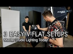 Master Studio Photography Lighting: 3 V-Flat Setups for Pro Results!