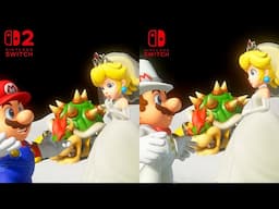 Super Mario Odyssey Nintendo Switch vs Switch 2 Graphics Comparison