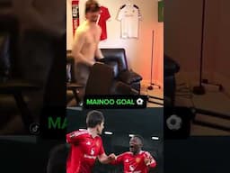 KOBBIE MAINOO GOAL REACTION #manchesterunited #lyon #europaleague #mainoo