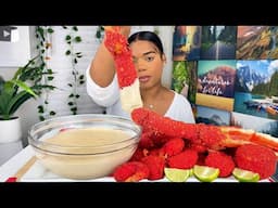 KING CRAB SEAFOOD BOIL| FRIED HOT CHEETOS 🥵 KING CRAB| LOBSTER TAILS| SHRIMP WITH CHEESE