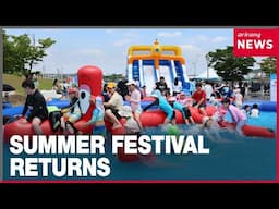 Koreans splash the heat away at Gimpo Aramarine Festival