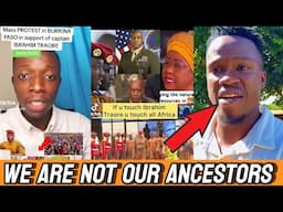 Black People Around The World Joined The Hands Off Ibrahim Traore Protest. President Macron Is Angry