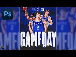 (2025) GAMEDAY Graphic Photoshop Tutorial - Step By Step Walkthrough