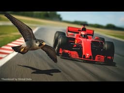 F1 Car vs Peregrine Falcon | 3D Speed Comparison Showdown