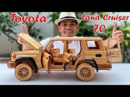 Building a Realistic Wooden Toyota Land Cruiser 70 – Woodworking Art
