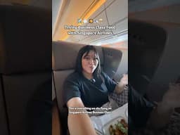 Is this Singapore Airline Food worth upgrading to Business Class?