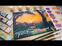 Art Vlog 🎨 How to Paint a Sunset in Oils