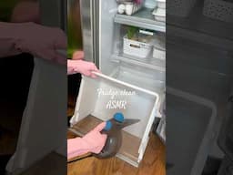 Deep cleaning my fridge ASMR 🤫🧼