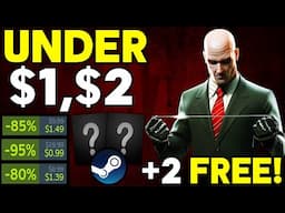SUPER CHEAP Steam Game Deals UNDER $1 and $2 and 2 FREE Steam PC Games!