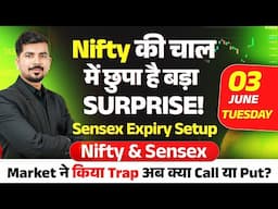 Nifty 50 Prediction and Bank Nifty Sensex Expiry Analysis for | 03 June 2025 | Tomorrow Prediction