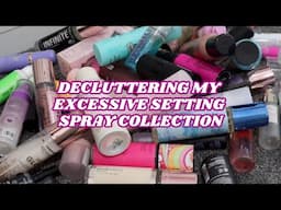 DECLUTTERING MY EXCESSIVE SETTING SPRAY COLLECTION | makeupwithalixkate