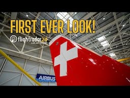 Sneak peek at the SWISS A350 in final assembly!
