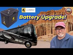 4 Yr Old Lion Energy ⚡ Lithium RV Batteries Transplant to New Motorhome! Still Good As New!