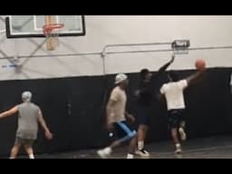 when you spam the sky hook at pickup basketball - old man game