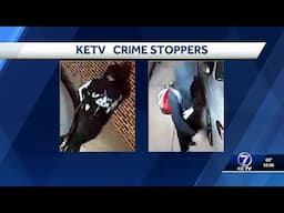 Crime Stoppers: Omaha police search for 2 suspects who were caught on camera breaking window, ste...