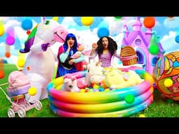 🦄 Wer klaut das Picknick?! Der aufblasbare Einhorn-Spaß für die Lustigen Prinzessinnen! 👑🎉