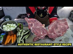 Turkish Restaurant-Style Beef Kebab with Vegetables | Authentic Recipe