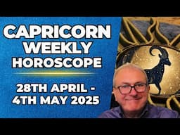 Capricorn Weekly Horoscope 28th April  - 4th May Astrology insights